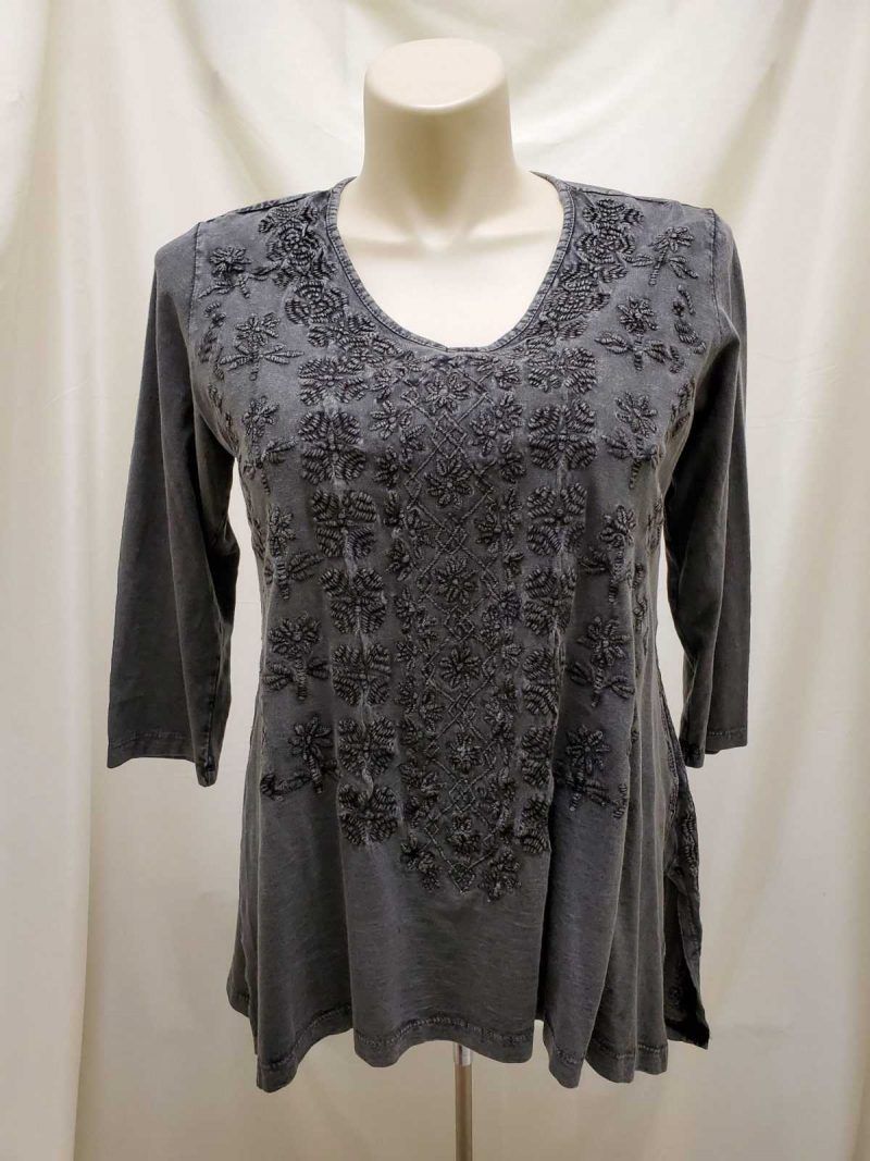 KYLA SEO/CAITE | The Rory Tee in Dark Grey by CAITE - Essence of Flowers