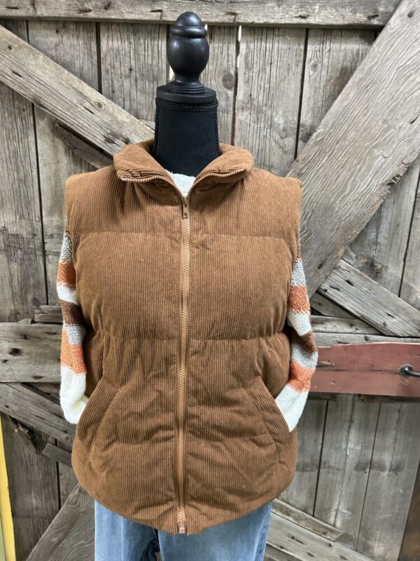 BluIvy- Corduroy Puffer Vest