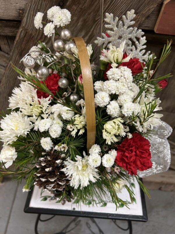 Christmas vase arrangement